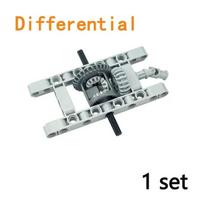 Aukštųjų technologijų konstruktorius Diferencialinė kombinuota pavara Diferencialiniai ratai Suderinami su techninėmis detalėmis 6573 62821 65414 kaladėlės gray