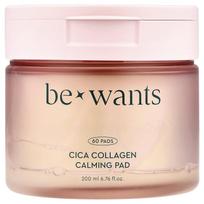 Bewants, Cica Collagen Calming Pads, 60 Sheets, 200ml (6.76 fl oz) white