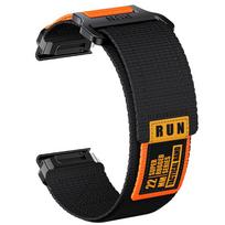 Quickfit 26mm nailoninis kilpinis laikrodžio dirželis, skirtas Amazfit T-Rex Ultra 2 51mm, sportinis riešo dirželis, atsparus vandeniui ir prakaitui, apyrankės aksesuaras Quickfit 26mm black