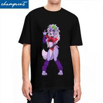 FNAF Roxanne Wolf T-Shirt for Men Women Funny Cotton Tee Shirt Crew Neck Short Sleeve T Shirts Plus Size Tops XXXXXL juoda