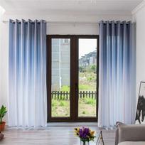 Svetainės miegamojo tamsios užuolaidos gradientinės tiulio užuolaidos paprastos užuolaidos, 1 vnt. 1PC W 200 x H 270 cm black