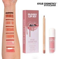 Kyle Cosmetics Kylie Jenner Glossy Lip Kit Lip Gloss Lip Liner Set 5. bucks k beige