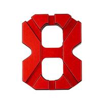 Spoke Wrench High Hardness Repairing Aluminum Alloy High Strength Bike Spoke Key MTB Road Bike Tools raudona