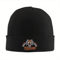 West Tigers Beanie Hat Unisex Windproof Warm Knit Ski Cap with Slight Stretch Winter Hat Christmas Halloween Spirit Accessory One Size black