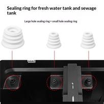 3Pcs/Set Replacement Rubber Plug Sealing Ring For Narwal J1 J2 J3 J4 Robot Vacuums Base Station Clean Sewage Tank