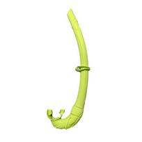 full silicone snorkel can be folded arc-bite soft comfortable swimming snorkel 1 yellow