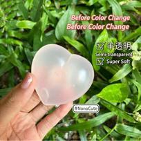 New Color-Changing Heart-Shaped Squeeze-And-Play Toy, Stress-Relieving And Venting Toy, Light-Sensitive Color-Changing Toy black