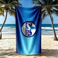 Fc Schalke Paplūdimio rankšluostis Greitai džiūstantis Minkštas mikropluošto Patogus Lengvas Nešiojamas Maudymuisi, Paplūdimiui, Stovyklavimui, Kelionėms, Paplūdimio reikmenims, Sporto salei 70cmx140cm(27x55inch)