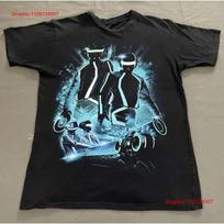 Daft Punk Black Short Sheelve Adult T Shirt BS vintage Washed Versatile Soft Stylish Breathable Unisex Top For Everyday Wear XL juoda