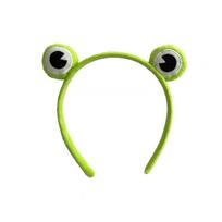 Animal Frog Plush Hairband Cartoon Vegetable Headband Kawaii   Cosplay F green