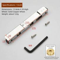 Stainless Steel Door Sliding Roller Bearing Rollers Slot Wheel  Door Window Cabinet Hardware A2 13*20