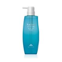 MILBON Aujua Galvos odos priežiūra Senėjimo SPA Šampūnas tūrio suteikimui su anti-senėjimo poveikiu, 500 ml blue