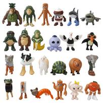 New Italian Brainrot Anime Action Figure Set Tung Tung Sahur Tralalero Tralala Bombardino Crocodilo Figures Model Toy Gifts black