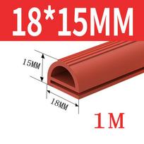 High temperature resistant silicone seal E Type Strip Red White E Shape Silicone Stirp Door Oven Freezer Door Oven Steaming