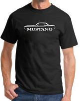 1967 1968 Ford Mustang Coupe Classic Outline Design Tshirt 2XL black