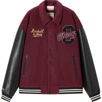 Mitchell Ness x NBA Chicago Bulls Jacket Unisex Dark Red NBAJK0037CHI606 M black