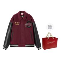 Mitchell Ness x NBA Chicago Bulls Jacket Unisex Dark Red NBAJK0037CHI606 XL black
