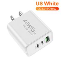 PD 60W USB Charger Type C Fast Charging Phone Charger Adapter For iPhone Samsung Xiaomi Huawei QC3.0 EU/US/UK Plug Wall Charger