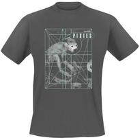 Monkey Grid  Pixies Band T-Shirt 100% Cotton Graphic Tee Men Women Summer Streetwear Top XL gray