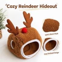 Christmas Pet Hat for Small Cats and Dogs, Winter Holiday Costume Accessory one size ruda