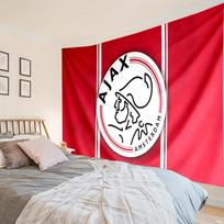Ajax Amsterdam Crest Tapestry, Unique Design Tapestry, Wall Decor for Bedroom,Livingroom, Playroom,Heartwarming Fan Holiday Gifts 100cmx150cm white