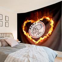 Ajax Amsterdam Crest Tapestry, Unique Design Tapestry, Wall Decor for Bedroom,Livingroom, Playroom,Heartwarming Fan Holiday Gifts 100cmx150cm