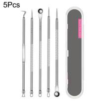 4-11Pcs Ingrown Hair Tweezers Acne Blackhead Removal Needles Black Dots Cleaner Deep Cleansing Pore Cleaner Face Skin Care Tools 3 5Pcs