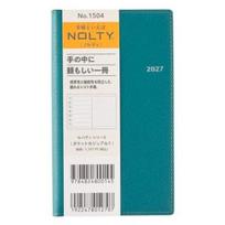 Nolty Planner 2027 Weekly Pocket Casual 1 Surf Green 1504 (Starts December 2026) StationeryOffice Supplies white