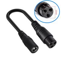 DC 5.5X2.1 To M12 M16 3Pin XLR RCA IEC 3P 8016 5525 Connector Cable Adapter for Scooter Electric Bike Charger Accessories Plug
