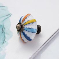 Ceramics and Alloys Pumpkin Handle Multiple Colors Furniture Knob Vintage Door Handle  Cupboard style 20