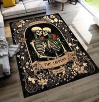Skeletų Spąstų Kilimas, Helovino Grindų Kilimėlis, Šlykštus 3D Skylės Kilimas, Gotikinė Namų Dekoro 100X150cm