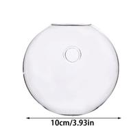 Biuro vaza Sienų pakabinimas Stiklo sienų apdaila Hidroponika Pusapvalis 10CM white
