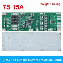 TZT BMS 7S 24V 10A 15A 20A 30A Li-ion 18650 Baterijos įkrovimo plokštė su balansavimo funkcija, trumpojo jungimo / temperatūros apsauga 2PCS