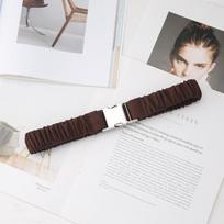 Women's Elastic Wide Belt Fashion Suit Waist Seal Shirt Dress Belt Elastic gray