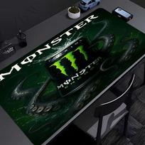 Monster Energy LOGO Mouse Pad - Non-Slip Rubber Base, Smooth Surface for Work,Gaming,Office,And Home Use, Desk Mouse Pad 30cmx60cm black