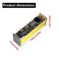 PD 45W  8*18650 DIY Powerbank Case 18650 Battery LED Screen Transparent Battery Storage Shell DIY Electronic Kit
