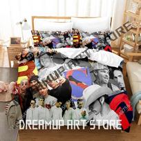 3D Print Backstreet Boys Bedding Set Single Twin Full Queen King Size Bed Set Adult Bedroom Duvetcover Sets Bed Sheet Set 70x133cm Kid Size gray