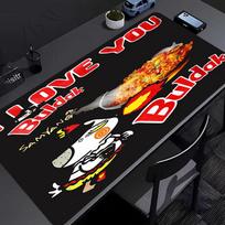 Spicy Chicken Noodles Mouse Pad - Non-Slip Rubber Base, Smooth Surface for Work,Gaming,Office,And Home Use, Desk Mouse Pad 30cmx80cm