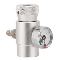 CO2 Cylinder Refill Adapter Connector Gas Soda Regulator with 3000 Gauge Tool Accessory