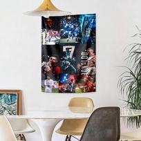Cristiano Ronaldo Wall Decor Tapestry Art For Pet Memorial Birthdaywedding Party Backdrop Family Gift 100cmx150cm