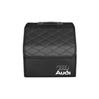 Automobilio bagažinės organizatoriaus dėžė Sulankstoma laikymo tvarkymo krepšio priedai Q5 Sline A1 A3 A4 A5 A6 A7 A8 B8 B9 B6 C6 Q2 Q3 Q5 Q7 Q8 gray