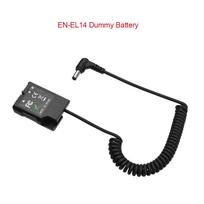 EP 5A EN EL14 Dummy Battery Pack DC Coupler Connector Spring Cable Battery Replacement for Nikon D3100 D3200 D3300 juoda