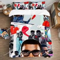 Duvet Cover Set Bedding Decorations Queen Bed Comforter Sets K-Kanye Wests Fashion Single Double Large Size Art Pillowcase Linen 70x133cm 2pcs white
