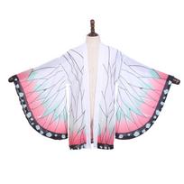 Japonų Anime Kochou Shinobu Cosplay Kostiumas Vasarinis Moteriškas Kimono Kardiganas Apsiaustas Paplūdimio Atostogų Bikini Drugelio Chalatas Viršutiniai Drabužiai One Size white