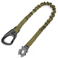 Taktinis dirželis Elastingas saugos diržas Alpinizmo sagtis Kabinamas saugos lynas Dvigubas galas Kabinimo sagtis Greitas elastingas saugos lynas žalia