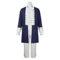 Helovino karnavalas Cosplay Viduramžių Princas Kostiumas Alexanderis Hamiltonas Cos Drabužiai S white