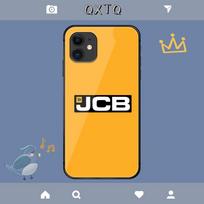 JCB Ekskavatoriaus Logotipo Prekės Ženklo Dėklas iPhone Samsung Galaxy Redmi Note S 17 16 15 14 13 20 24 25 54 Pro Max Ultra Fe Grūdinto Stiklo Dangtelis iPhone Xs Max orange