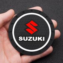 2pcs Black Car Auto Cup Holder Anti Slip Insert Coasters Pads Interior Accessories For Suzuki Grand Vitara Sx4 Swift Alto Jimny white
