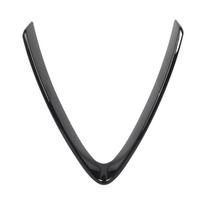 Bumper Grill Trim V Shape Frame Decoration Bright Black Replacement for Alfa Romeo Stelvio 2017 2018 2019 2020 2021 2022 2023 juoda