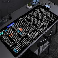 Shortcut Key Pattern Large Mouse Pad Shortcuts Cheat Sheet Non-Slip Base Mousepad With Lockedge Keyboard Stitched Edge Deskmat 600x300x2mm
